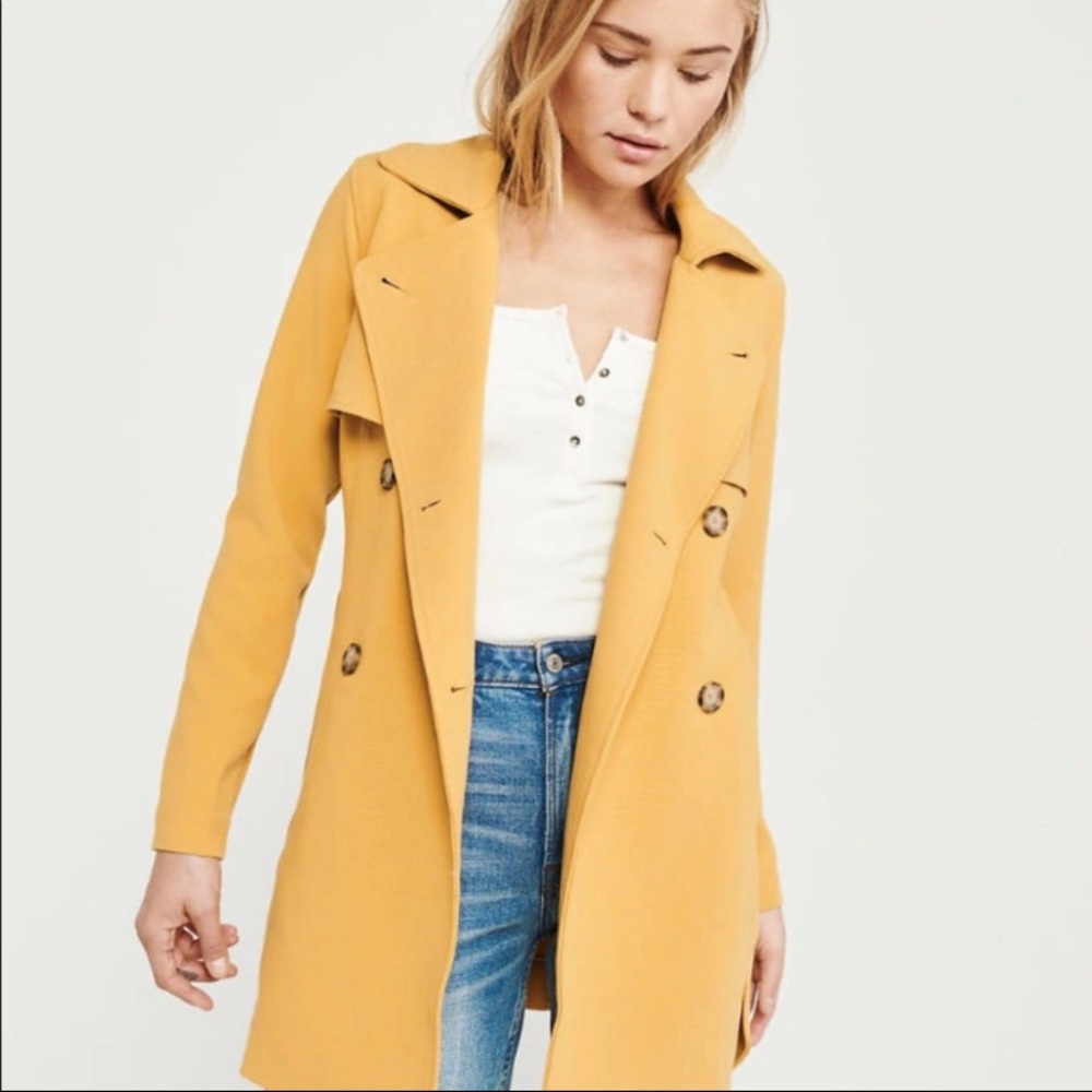 Abercrombie & Fitch Drapey trench coat - Picture 3 of 7
